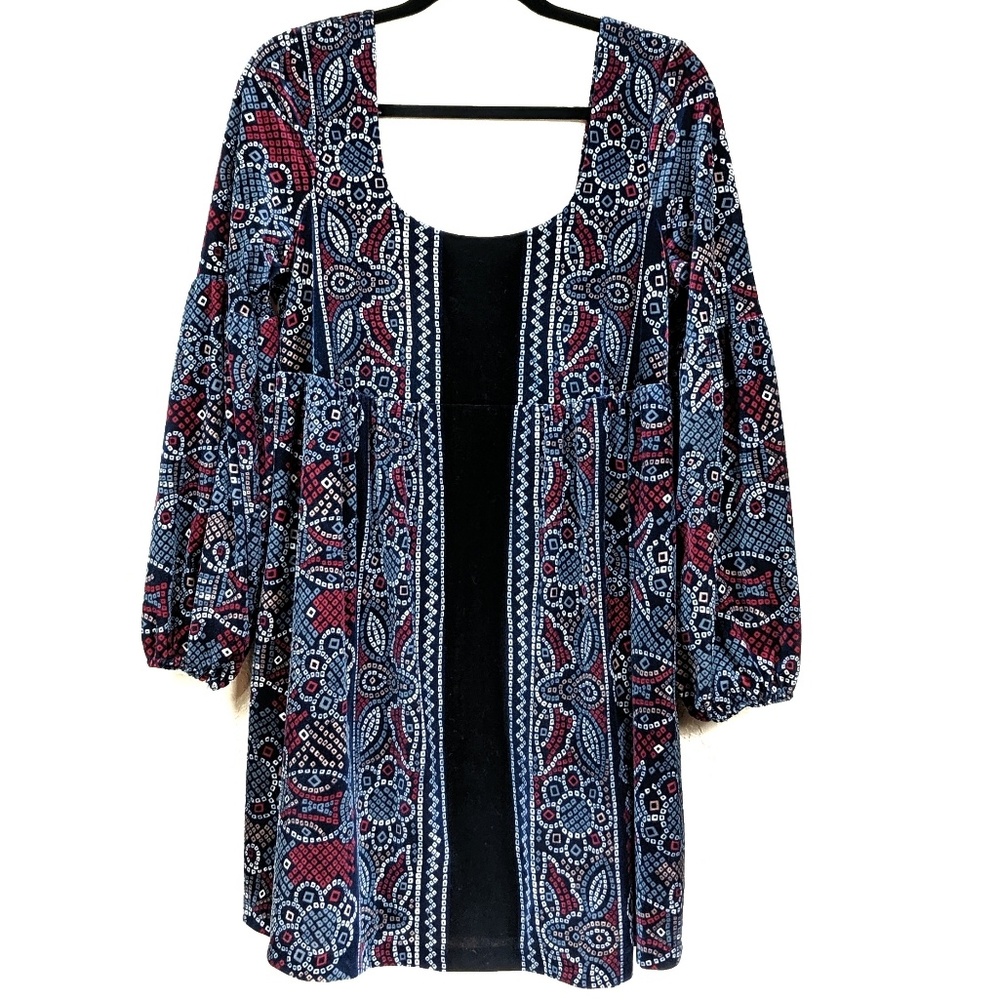Free People Oh So Easy Babydoll Velvet Dress